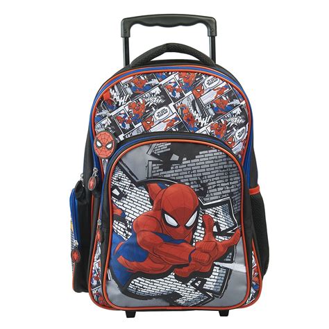 nap roulette spiderman|Sac à dos à roulettes rouge et bleu SPIDERMAN .